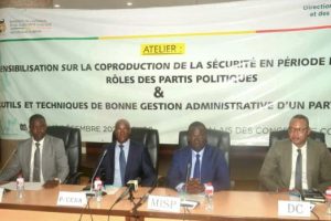 SÉCURITÉ EN PÉRIODE ÉLECTORALE AU BÉNIN : Les responsables des partis politiques à l&rsquo;école de la paix