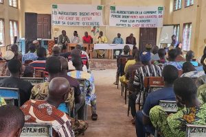 NOUVELLES MESURES DU GOUVERNEMENT AU PROFIT DE LA FILIÈRE SOJA : Adam chabi Bouko du Br explique le bien-fondé aux sojaculteurs de Pèrèrè