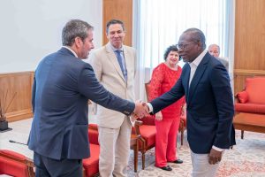 VISITE DE TRAVAIL AU BÉNIN : Patrice Talon reçoit une délégation brésilienne au palais de la Marina