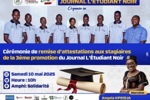 JOURNAL L&rsquo;ÉTUDIANT NOIR DE L&rsquo;UP : Les stagiaires de la 3e promotion mis sur le marché de l’emploi samedi prochain