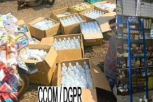LUTTE CONTRE LE TRAFIC ILLICITE DES STUPÉFIANTS : 100 kg de produits contrefaits interceptésà Adjarra par les flics.