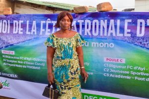 17E CIRCONSCRIPTION ÉLECTORALE : Christine Akakpo renforce sa proximité avec la jeunesse à travers le football à Grand Popo