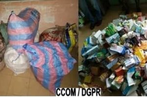 LUTTE ANTI TRAFFICS ILLICITES AUX FRONTIÈRES : La police saisit plus de 321 Kg de faux médicaments à Kilibo
